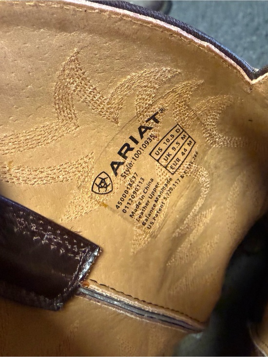 Ariat Heritage Western Boots R Toe Brown Size 10.5 main image 7